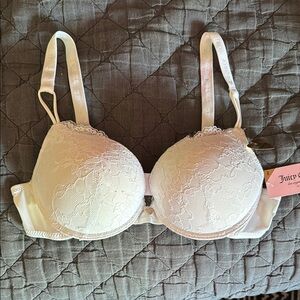 Juicy Couture White Lace T-Shirt Bra